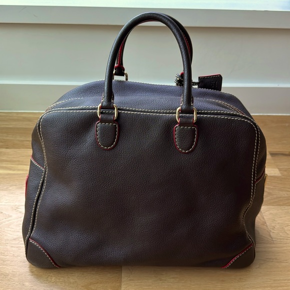 Authentic CHCarolina Herrera leather Blasón Medium brown bag. Gold tone hardware - Picture 4 of 16